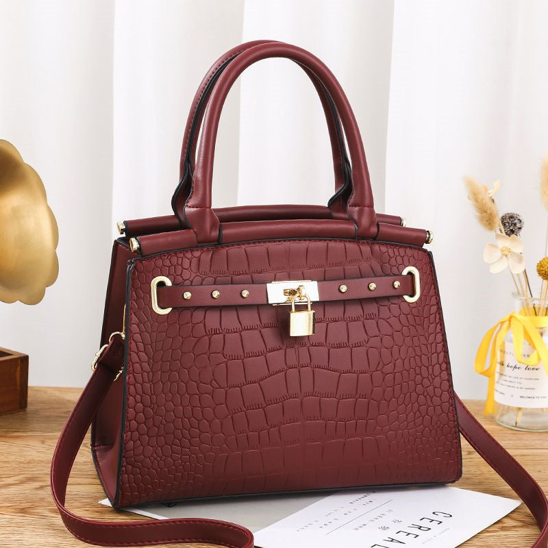 Crocodile Pattern Bag ( Pick Your Color) female fashion handbag shoulder diagonal crossbag cross-border HANDBAGS one generation