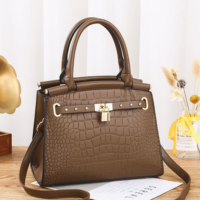 Crocodile Pattern Bag ( Pick Your Color) female fashion handbag shoulder diagonal crossbag cross-border HANDBAGS one generation