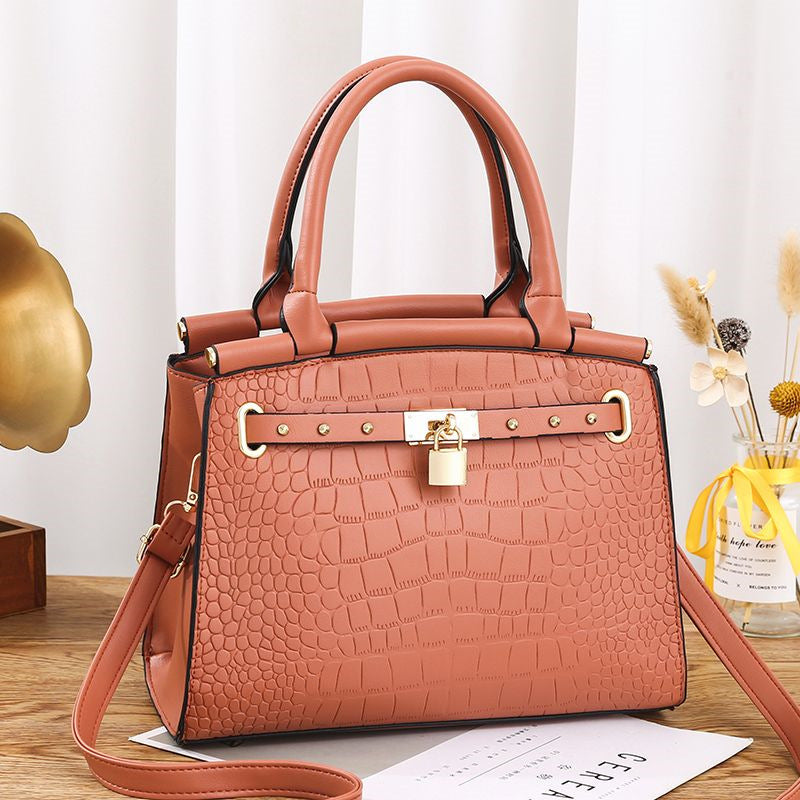 Crocodile Pattern Bag ( Pick Your Color) female fashion handbag shoulder diagonal crossbag cross-border HANDBAGS one generation