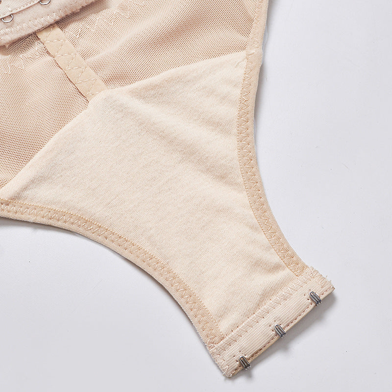 Postpartum thin section abdomen plastic jacket no trace triangle front buckle confused ladies binding chest bunch body