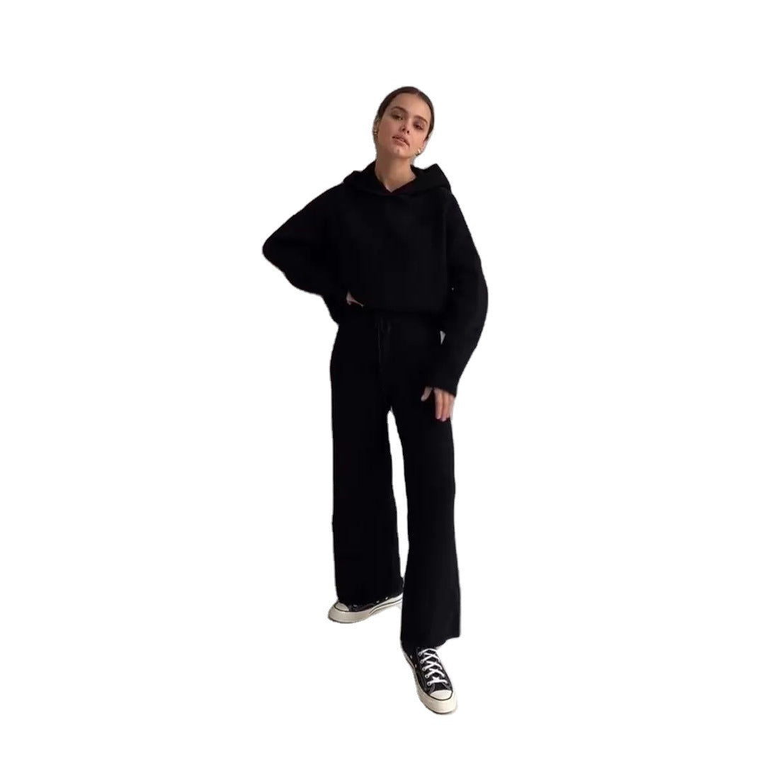 Autumn and Winter Women  Clothing New Fashion Sports Sweater Suit Two-Piece Set