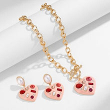 Load image into Gallery viewer, Heart Pendant Alloy Necklace
