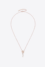 Load image into Gallery viewer, 925 Sterling Silver 18K Rose Gold-Plated Pendant Necklace

