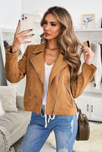 Load image into Gallery viewer, Zipper Detail Moto Jacket
