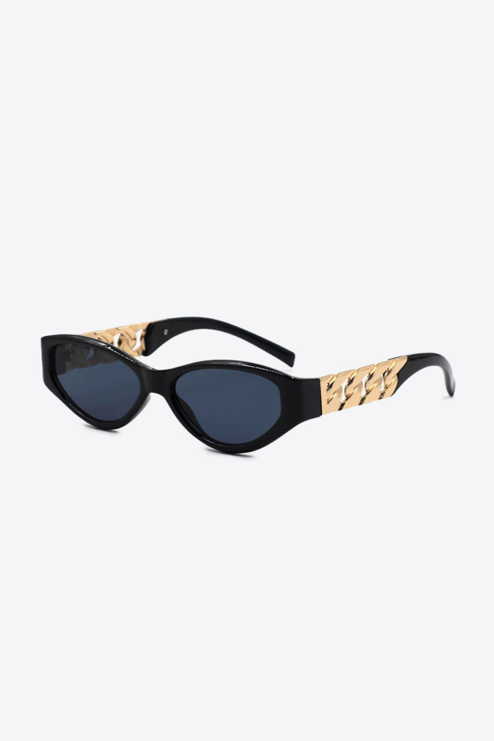 Traci K Collection Chain Detail Temple Cat Eye Sunglasses