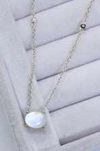 Load image into Gallery viewer, Geometric Moonstone Pendant Necklace
