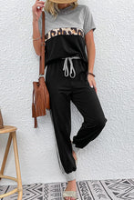 Load image into Gallery viewer, Short Sleeve Top and Drawstring Pants Set
