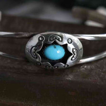 Load image into Gallery viewer, Turquoise Open Bracelet
