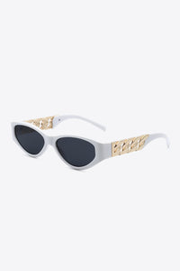 Traci K Collection Chain Detail Temple Cat Eye Sunglasses