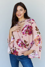 Load image into Gallery viewer, ODDI Full Size Floral Bell Sleeve Crepe Top
