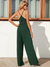 Load image into Gallery viewer, Cutout Spaghetti Strap Wide Leg Jumpsuit
