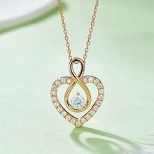 Load image into Gallery viewer, 1 Carat Moissanite 925 Sterling Silver Heart Shape Necklace
