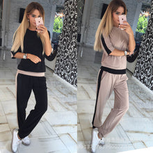 Load image into Gallery viewer, Women Clothing Collage Air Layer Blouse and Pants Fashion Casual Set
