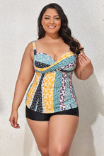 Load image into Gallery viewer, Plus Size Printed Crisscross Cutout Two-Piece Swim Set
