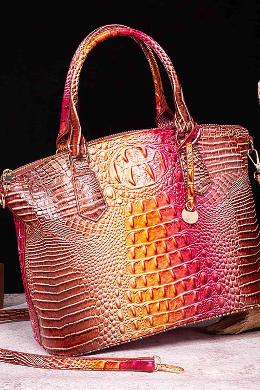 Traci K Gradient PU Leather Handbag ( Pick Your Color)