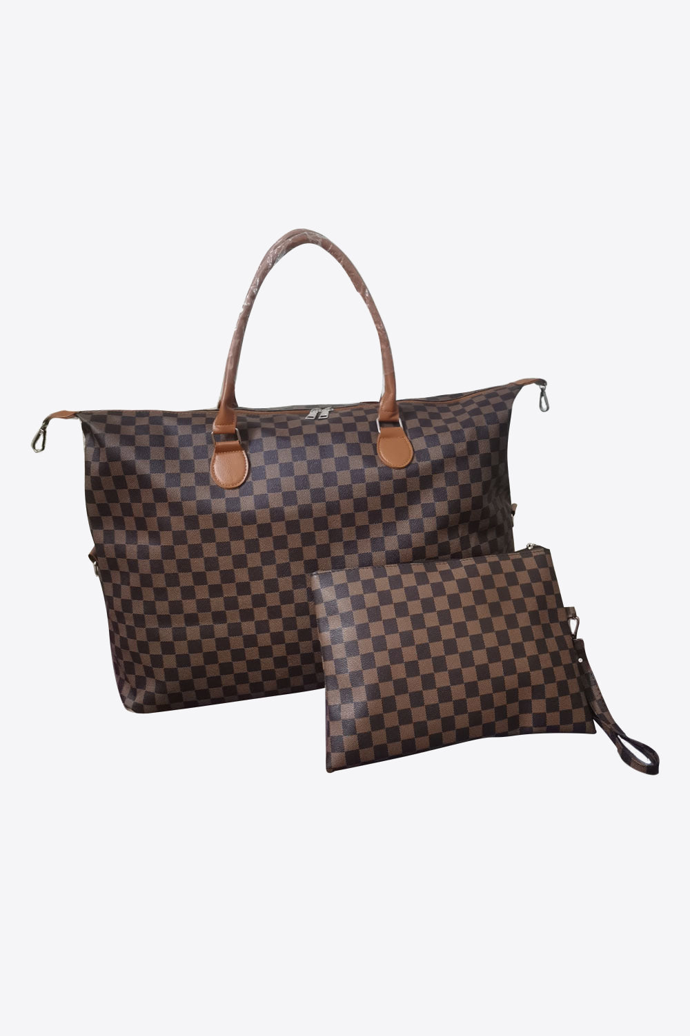 Traci K Checkered Two-Piece Bag Set