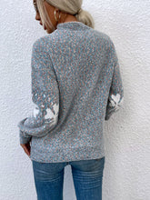 Load image into Gallery viewer, Four Leaf Clover Mock Neck Sweater
