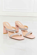 Load image into Gallery viewer, MMShoes Leave A Little Sparkle Rhinestone Block Heel Sandal in Pink
