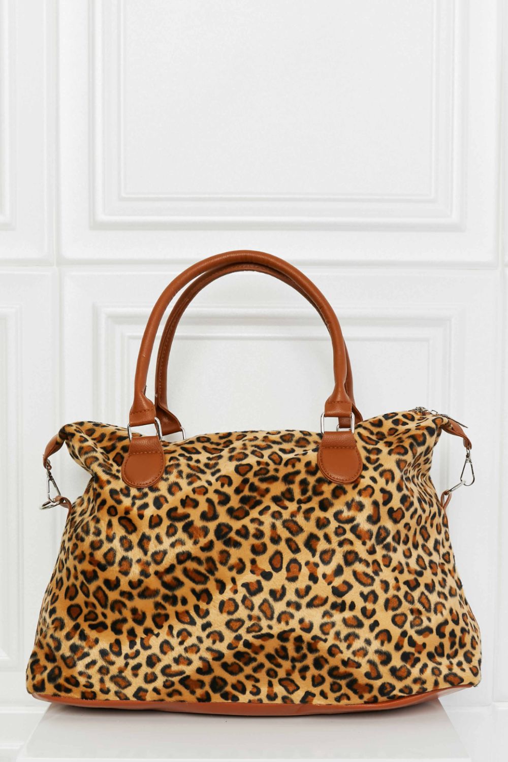 Traci K Collection Animal Print Brushed Weekender Bag