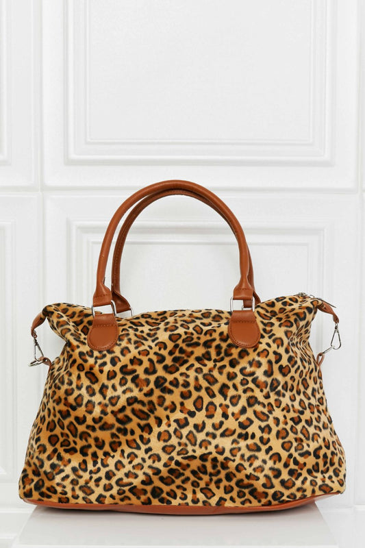 Traci K Collection Animal Print Brushed Weekender Bag