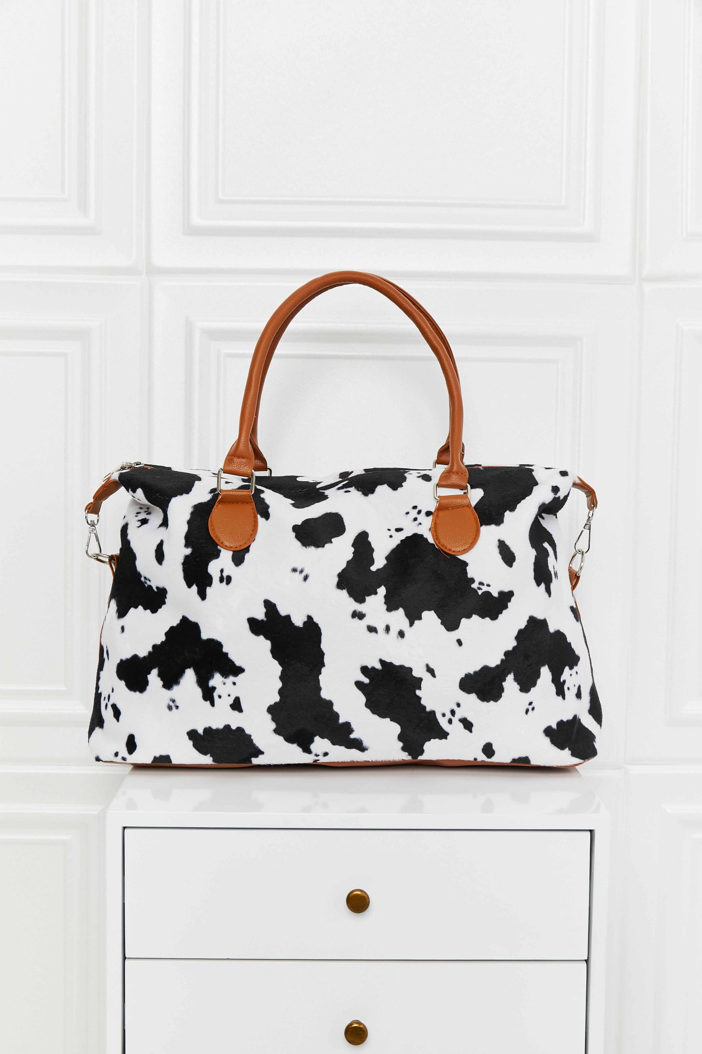 Traci K Collection Animal Print Brushed Weekender Bag