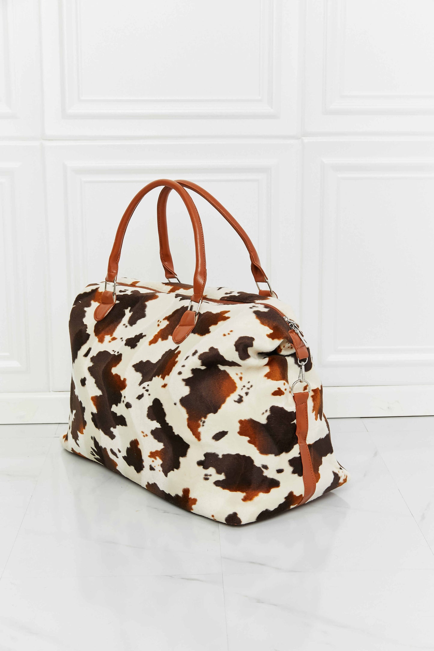 Traci K Collection Animal Print Plush Weekender Bag