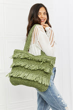 Load image into Gallery viewer, Fame The Last Straw Fringe Straw Tote Bag
