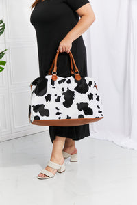 Traci K Collection Animal Print Plush Weekender Bag