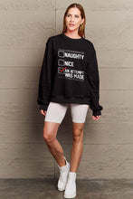 Load image into Gallery viewer, Simply Love Full Size Letter Graphic Long Sleeve Sweatshirt
