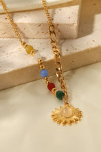 Load image into Gallery viewer, Opal Sun Shape Pendant Necklace
