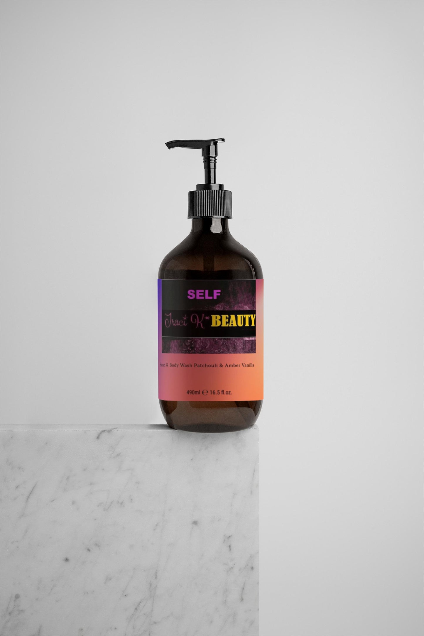 SELF by Traci K Beauty Hand & Body Wash, Patchouli & Amber Vanilla (Hydrating and Smooth)