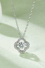 Load image into Gallery viewer, Moissanite Four Leaf Clover Pendant Necklace
