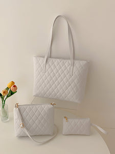 Traci K Three-Piece PU Leather Bag Set