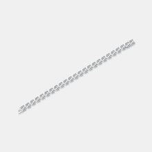 Load image into Gallery viewer, 24 Carat Moissanite 925 Sterling Silver Heart Bracelet
