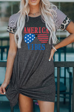 Load image into Gallery viewer, AMERICA VIBES Graphic Twisted Dress
