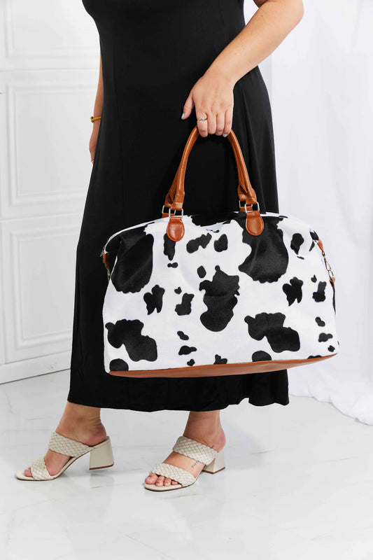 Traci K Collection Animal Print Plush Weekender Bag