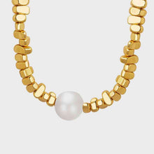 Load image into Gallery viewer, Pearl Geometric Bead Necklace
