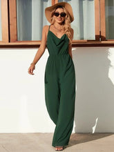 Load image into Gallery viewer, Cutout Spaghetti Strap Wide Leg Jumpsuit
