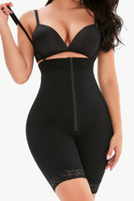 Load image into Gallery viewer, Full Size Lace Detail Zip-Up Under-Bust Shaping Bodysuit
