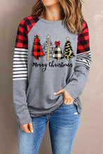 Load image into Gallery viewer, MERRY CHRISTMAS  Graphic Round Neck Long Sleeve T-Shirt
