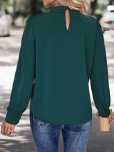 Load image into Gallery viewer, V-Neck Cutout Long Sleeve Blouse
