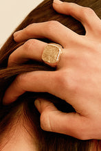 Load image into Gallery viewer, Textured Gold-Plated Ring
