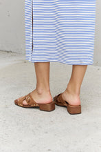 Load image into Gallery viewer, Forever Link Square Toe Cross Strap Buckle Clog Sandal in Ochre
