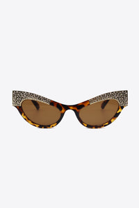 Traci K Collection UV400 Rhinestone Trim Cat-Eye Sunglasses