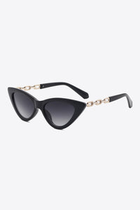 Traci K Collection Chain Detail Cat-Eye Sunglasses