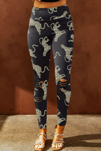 Load image into Gallery viewer, Animal Printed Distressed High Waist Leggings
