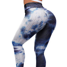 Load image into Gallery viewer, Hot Tie-Dye Yoga Pants Women＇s Peach Hip Bubble Yoga Pants Quick-Drying Printing Fitness Pants
