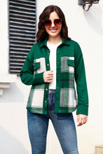 Load image into Gallery viewer, Snap Down Plaid Long Sleeve Shacket
