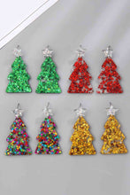 Load image into Gallery viewer, Christmas Tree Acrylic Earrings
