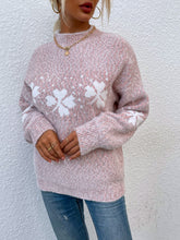 Load image into Gallery viewer, Four Leaf Clover Mock Neck Sweater
